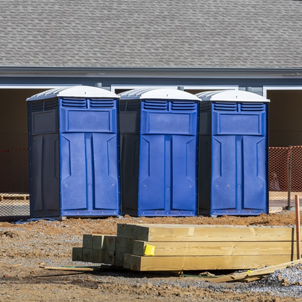 how can i report damages or issues with the portable restrooms during my rental period in Glen Spey